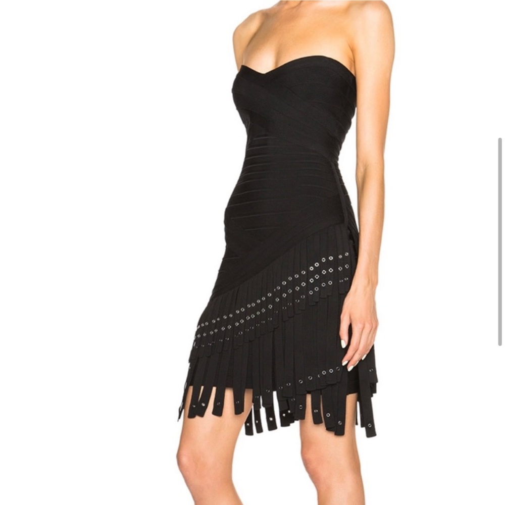 Herve Leger Strapless minidress, size M, Excellent condition!